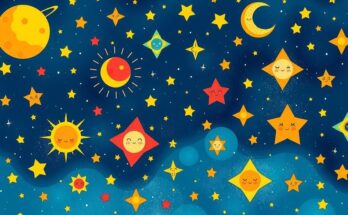 Colorful cosmic theme representing daily horoscopes with zodiac signs, stars, and sensual vibes in a vibrant design.