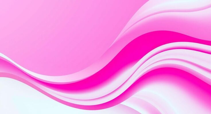 Bright pink abstract design representing communication and harmony, reflecting Leo's daily horoscope themes.