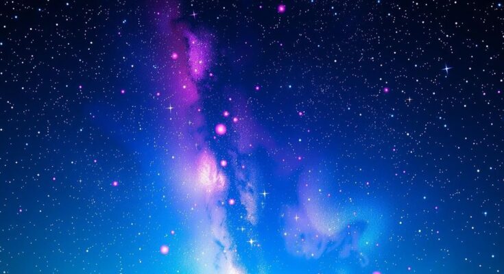 Starry night sky with vibrant constellations, symbolizing hope and new beginnings in love for June 2025.
