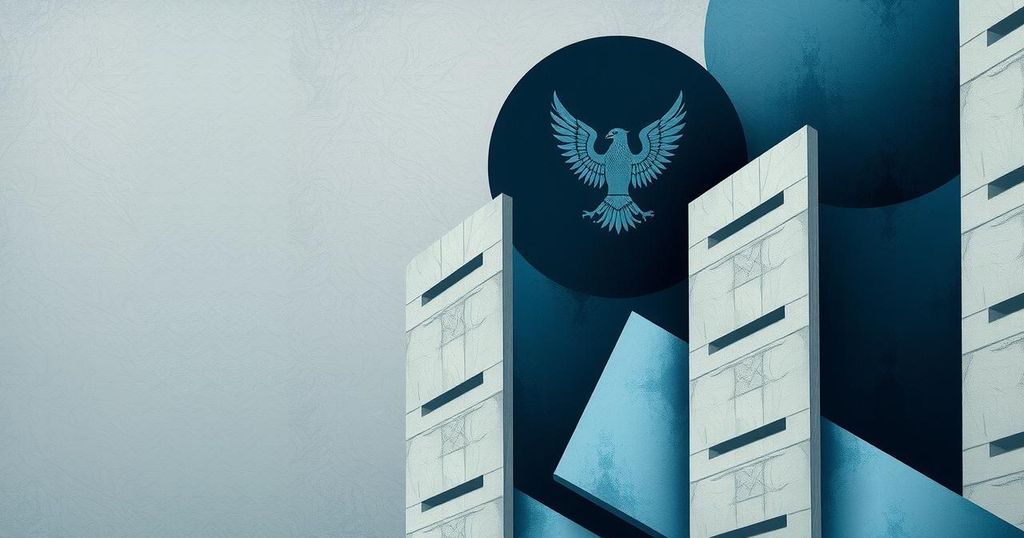 Political image representing cynicism towards both parties with muted colors and abstract shapes.