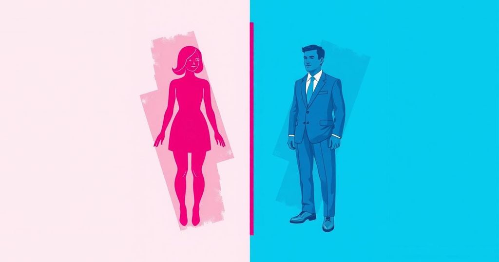 Diverse gender symbols illustrating the widening gender gap among Gen Z, showcasing differences in political views and values.