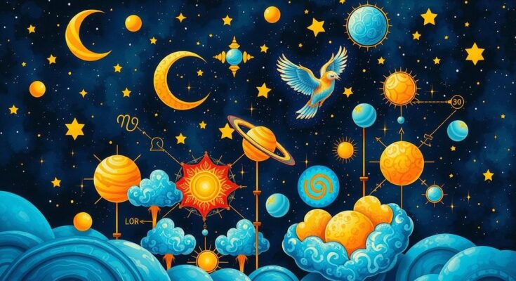 Colorful zodiac symbols representing astrological insights and optimism for May 31, 2025.